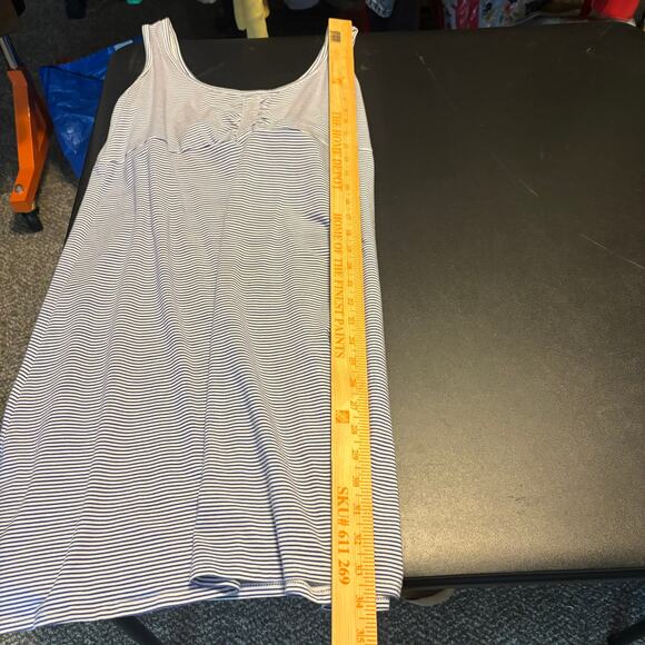 Carve Designs Blue White Striped Dress Women's Size Large L Sleeveless Tank Bra - Picture 3 of 8